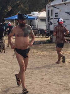 It's not a party until someone is wearing a loin cloth!
